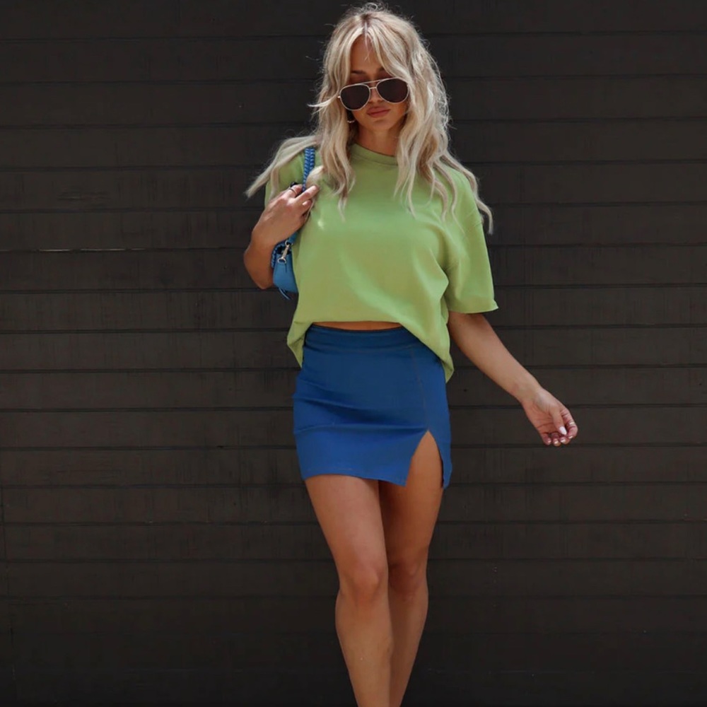 Vici Blue Mini Skirt